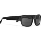 The Reference Library - Carlo Square-Frame Acetate Sunglasses - Black