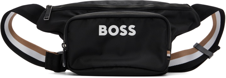 Photo: BOSS Black Contrast Logo Structured Belt Bag