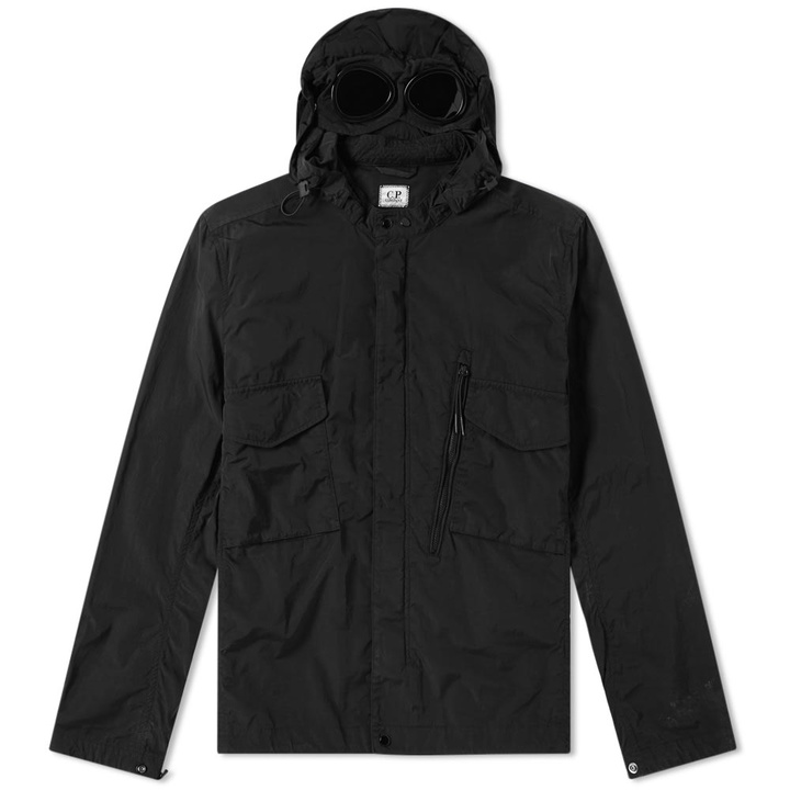 Photo: C.P. Company Chrome Goggle Hooded Shirt Jacket