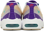 Nike Beige & Purple Air Max 95 SE Sneakers