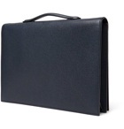 Valextra - Pebble-Grain Leather Briefcase - Men - Navy