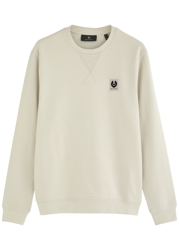 Photo: Belstaff Logo Cotton Sweatshirt Beige