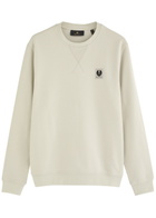 Belstaff Logo Cotton Sweatshirt Beige