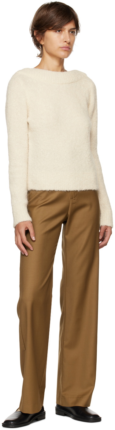 CO Off-White Boat Neck Sweater