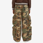 AMIRI Women's Camo Baggy Cargo Pants in Green Camo