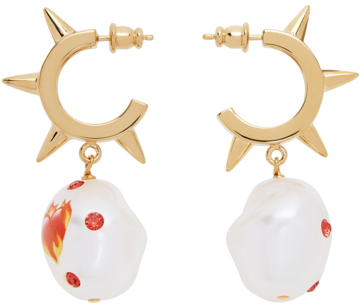 Photo: Safsafu Gold Jelly On Fire Earrings