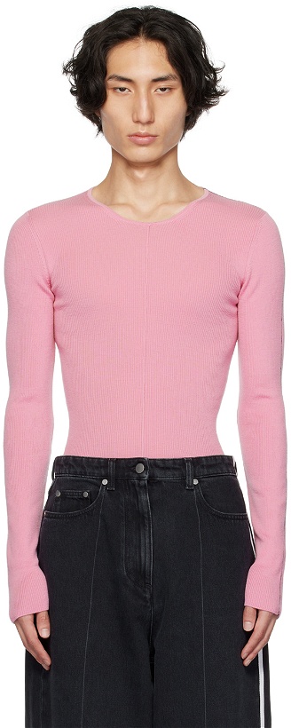 Photo: Peter Do Pink Ribbed Sweater