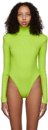 adidas x IVY PARK Green Rib Turtleneck Bodysuit