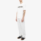 Lanvin Men's Curb Embroidered T-Shirt in Optic White