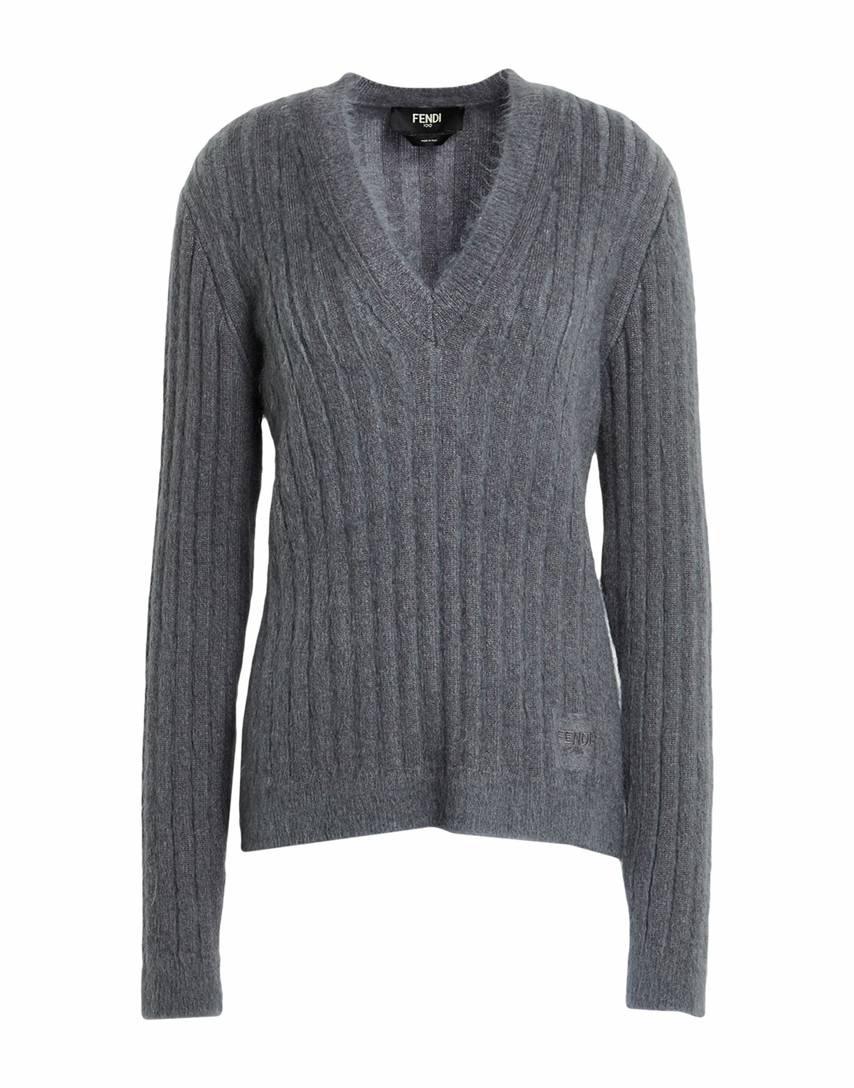 Fendi Womens Sweater in Grey