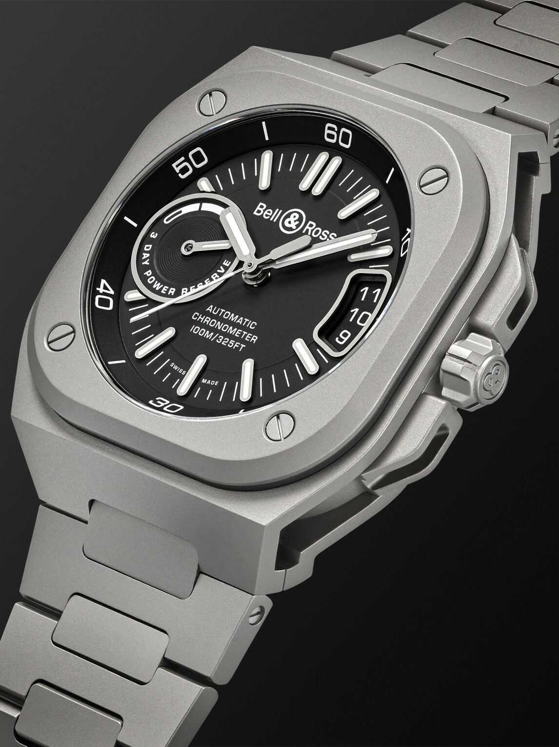 Bell & Ross - BR-X5 Automatic Chronometer Titanium Watch, Ref. BRX5R-BL-TI/STI