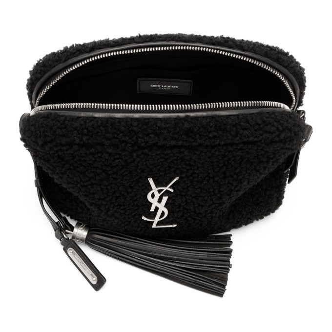 Ysl saint Laurent LOU BELT BAG IN SHEARLING AND NUBUCK