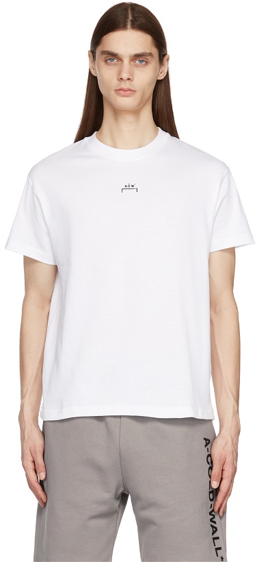 Photo: A-COLD-WALL* White Essential Graphic T-Shirt