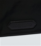 Tom Ford Logo leather-trimmed pouch