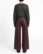 Laneus Womens Pants Burgundy