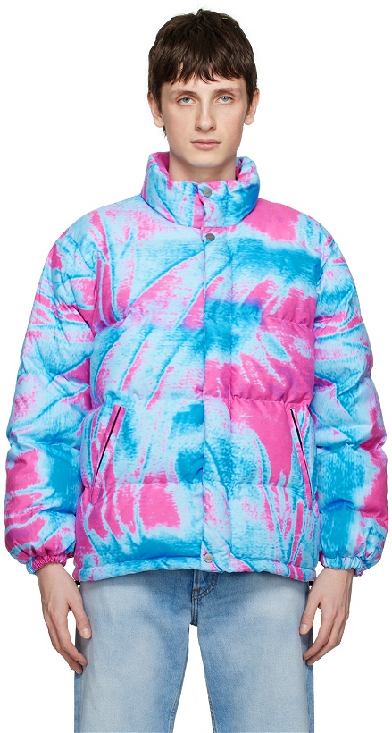 Photo: AGR Blue & Pink Embroidered Jacket