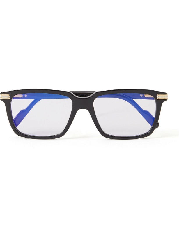 Photo: Cartier Eyewear - Rectangular-Frame Acetate Photochromic Sunglasses
