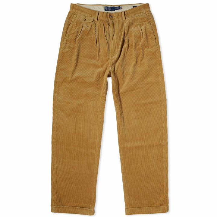 Photo: Polo Ralph Lauren Men's Pleated Corduroy Pant in Jodphur Tan