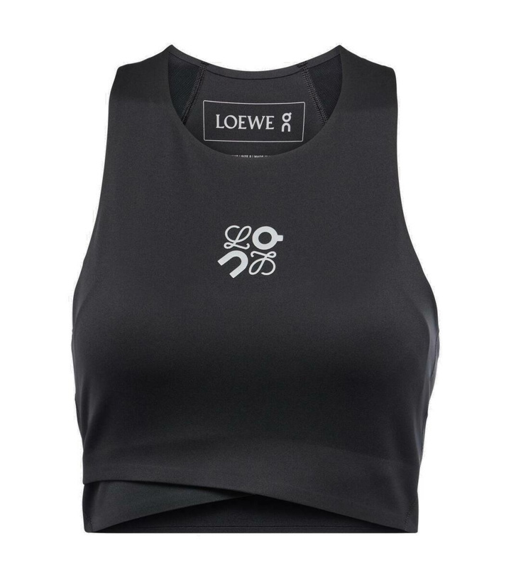 Photo: Loewe x On Performance logo crop top