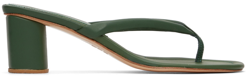 Maryam Nassir Zadeh Green Nile Thong Heeled Sandals Maryam Nassir