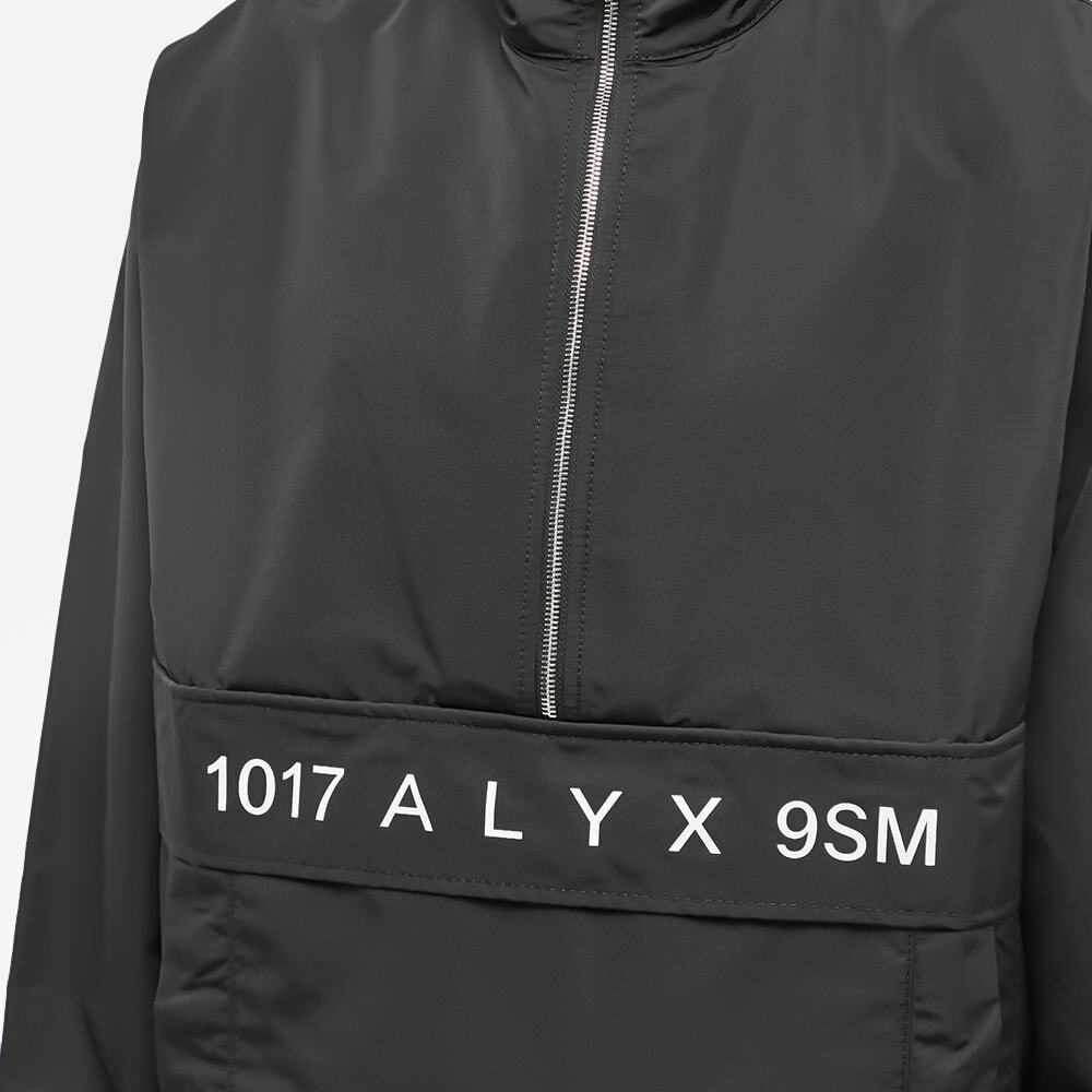 1017 ALYX 9SM Men's Logo Quarter Zip Windbreaker in Black 1017 ALYX 9SM