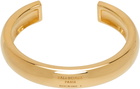 Balenciaga Gold Plated Cuff Bracelet