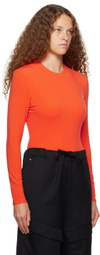 Paris Georgia Orange Backless Bodysuit