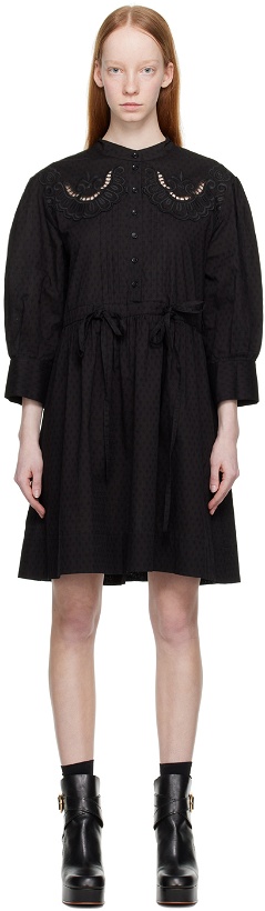 Photo: See by Chloé Black Embroidered Minidress