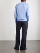 FEDELI - Sportman Cashmere and Silk-Blend Polo Shirt - Blue