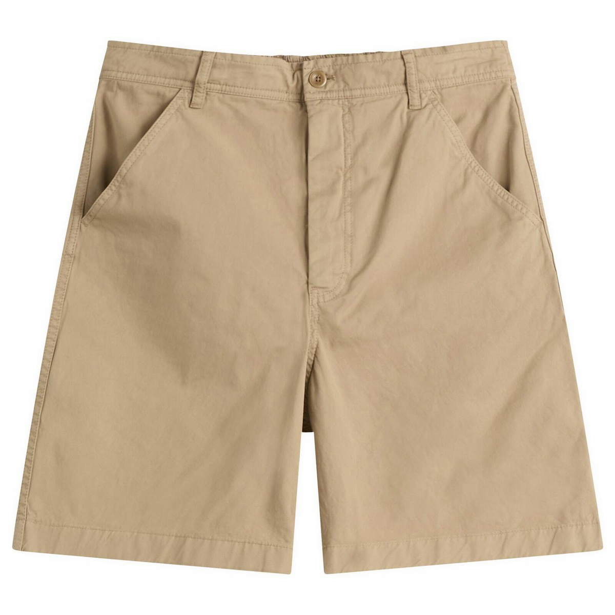 Norse Projects Men's Kvitfell Relaxed Twill Shorts in Walnut