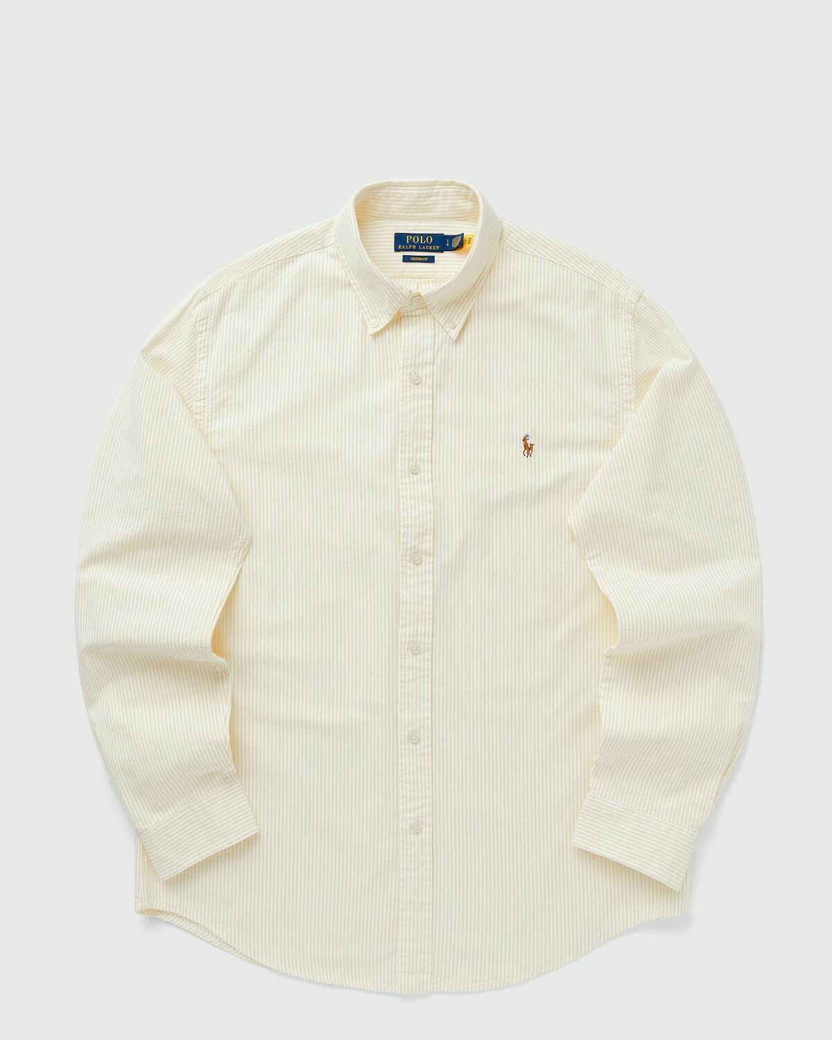 Polo Ralph Lauren SPORT SHIRT Beige Mens Longsleefe Polo Ralph Lauren