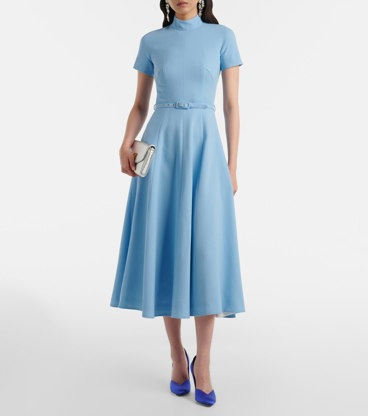 Emilia Wickstead Camilla wool crepe midi dress