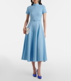 Emilia Wickstead Camilla wool crepe midi dress