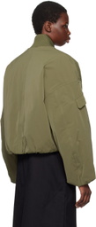 GANNI Green Oversized Bomber Jacket