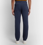 Entireworld - Organic Fleece-Back Cotton-Jersey Sweatpants - Blue