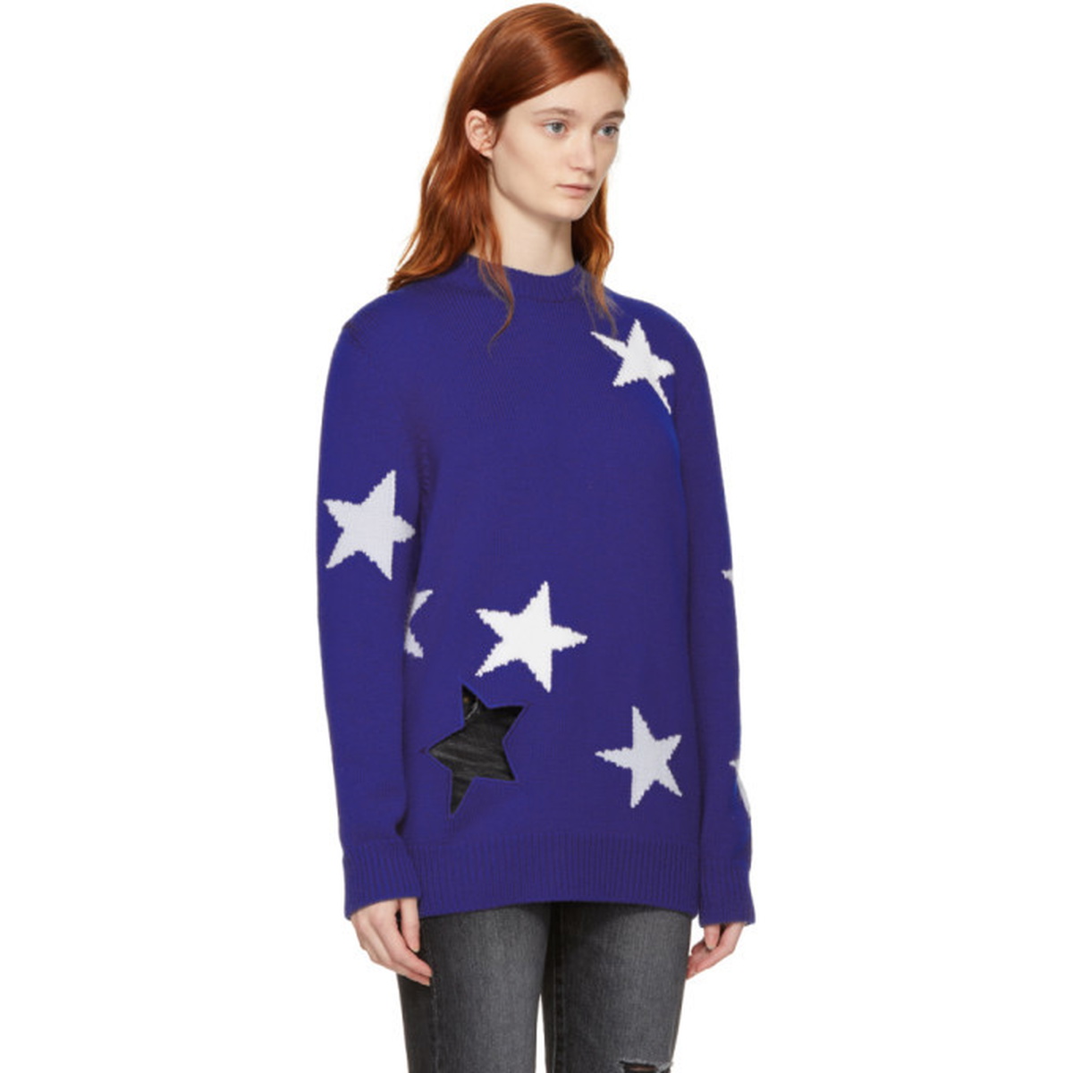 Givenchy Blue Oversized Stars Sweater Givenchy