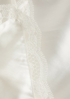 Simone PÉRÈLE Love Me Lace-trim Silk-satin Camisole top Ivory