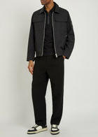 Moose Knuckles Jacques Logo Woven Jacket Black