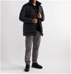 Moncler - Bornes Slim-Fit Quilted Shell Down Coat - Blue