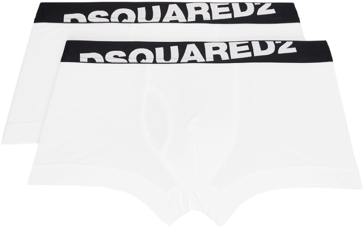 Photo: Dsquared2 Two-Pack White Boxers