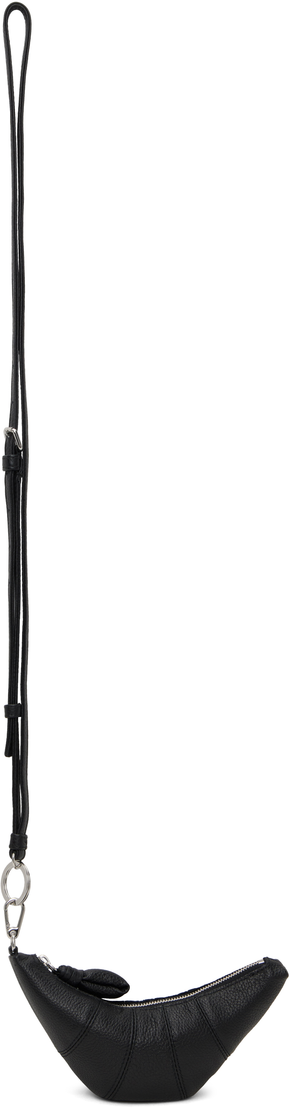 LEMAIRE Black Cross-Body Croissant Coin Pouch