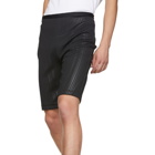 Mugler Black Embossed Bicycle Shorts