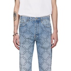 Valentino Blue VLTN Print Jeans