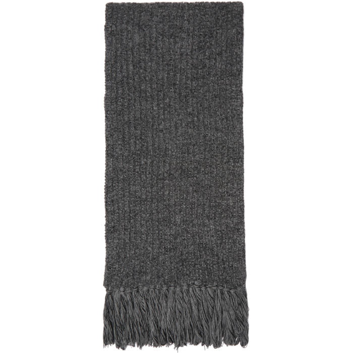 Photo: Junya Watanabe Grey Alpaca Half Cardigan Scarf