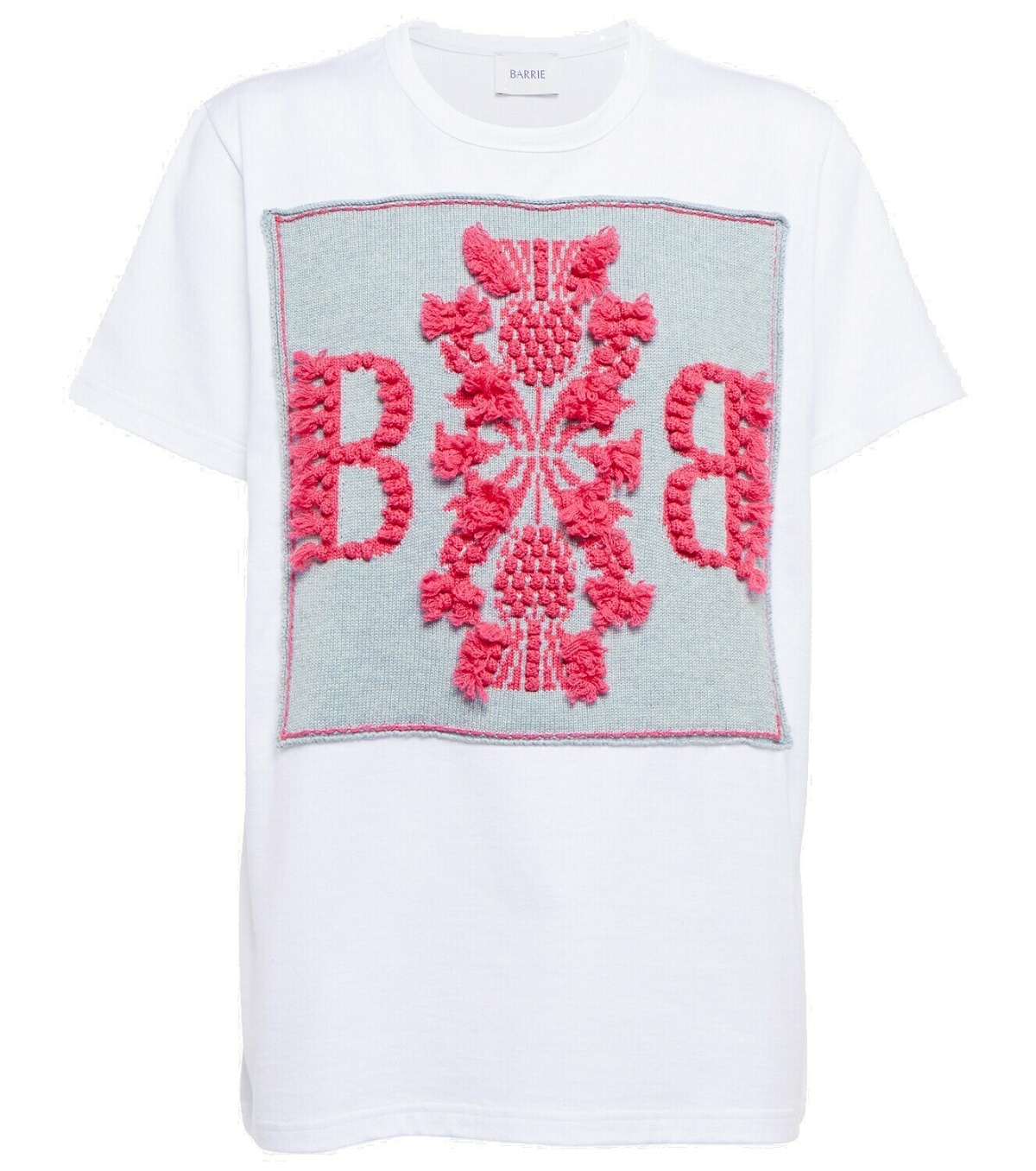 Photo: Barrie Cotton and cashmere logo T-shirt