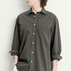 Foret Men's Scout Micro Check Shirt in Faded Black Check