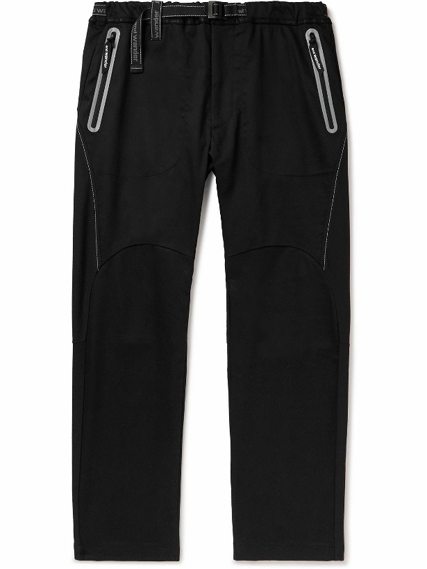 Photo: And Wander - Air Hold Slim-Fit Tapered Belted Thermolite and Canvas Trousers - Black