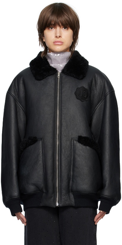Photo: J6 Black Oversized Shearling Jacket
