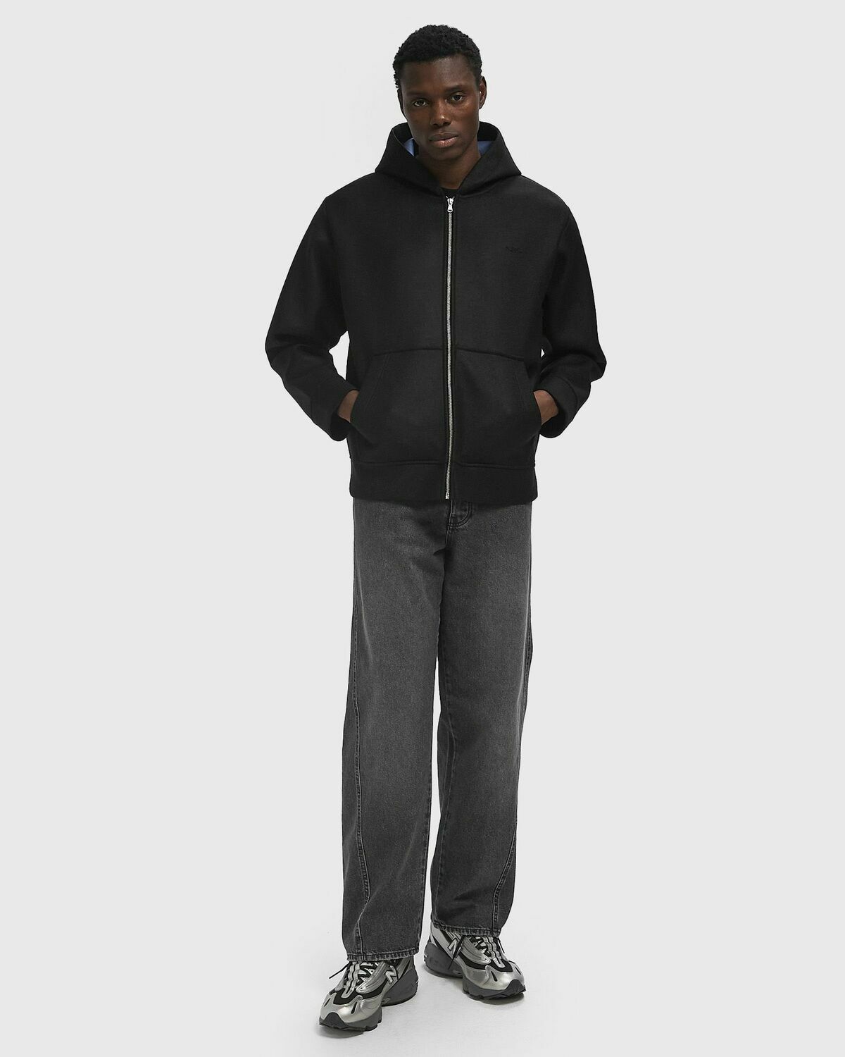 A.P.C. ALVIN SWEAT JACKET Black Mens Bomber Jacket