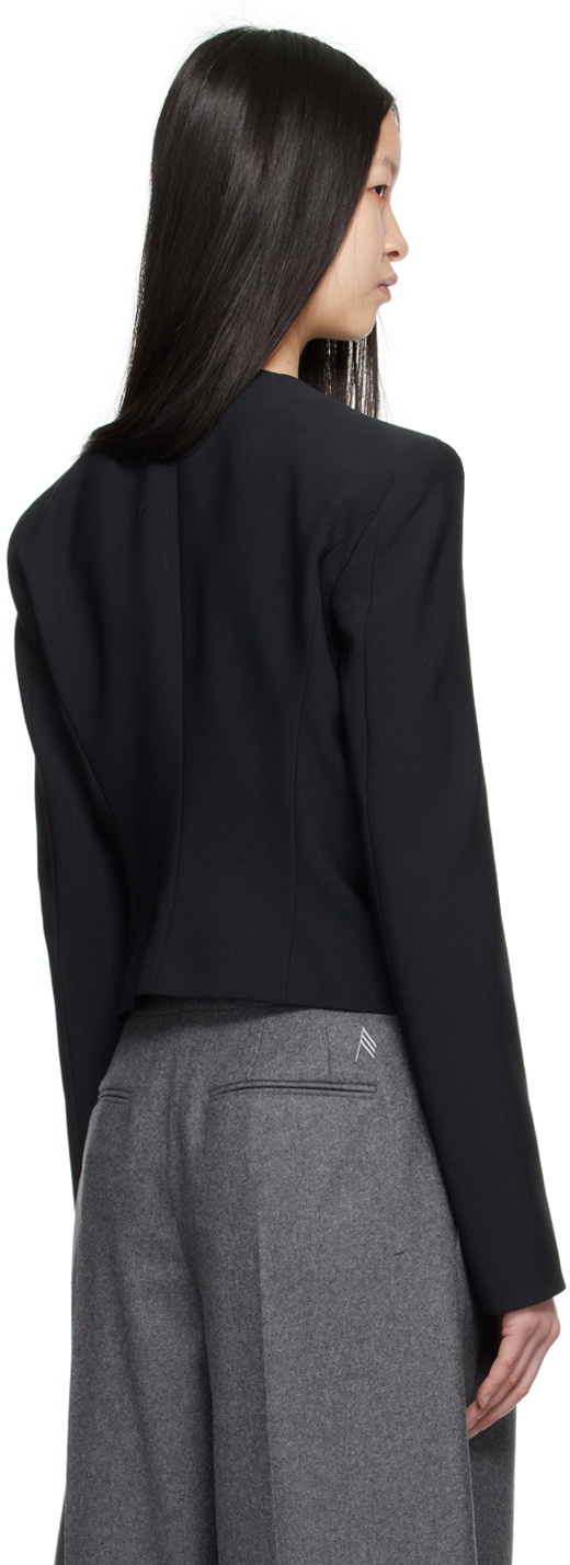 The Attico Black Zip jacket